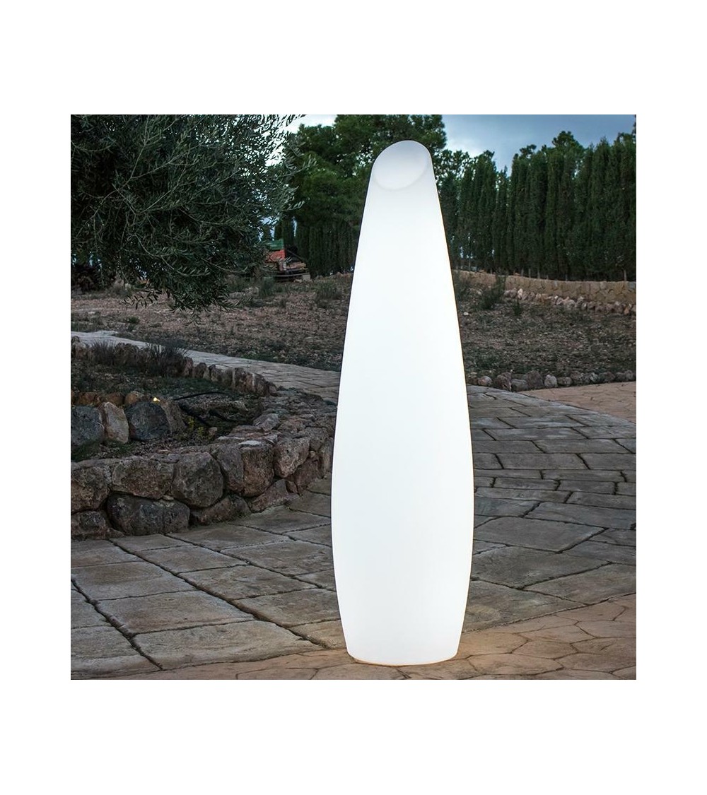 NEW GARDEN lampa ogrodowa FREDO 170 BATTERY biała