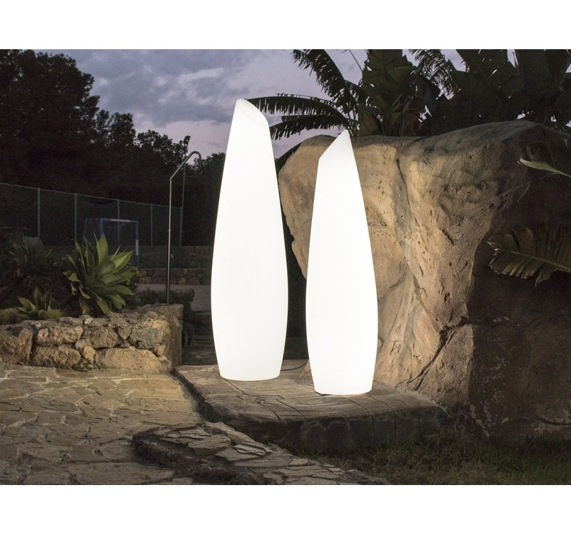 NEW GARDEN lampa ogrodowa FREDO 170 BATTERY biała