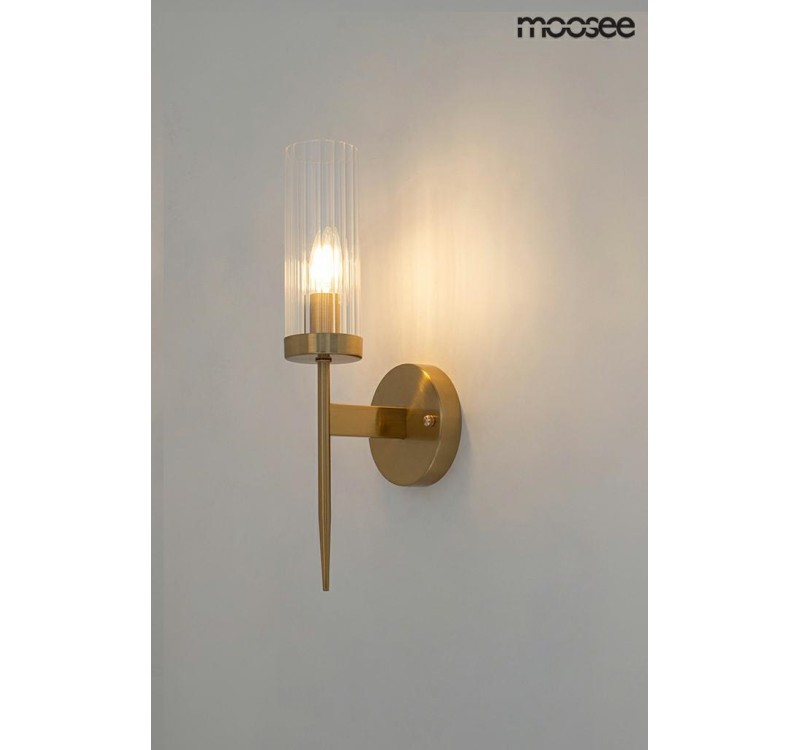 MOOSEE lampa ścienna TORCH złota