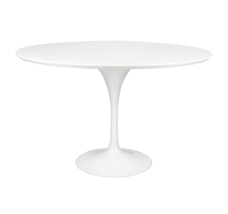 Stół TULIP PREMIUM 120 biały - MDF, metal