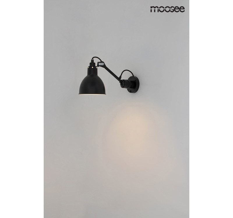 MOOSEE lampa ścienna FRANK czarna