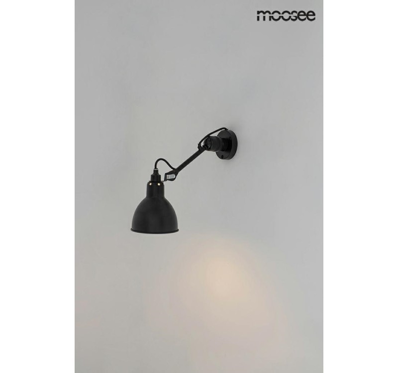 MOOSEE lampa ścienna FRANK czarna