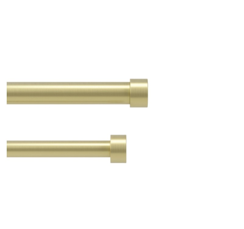 UMBRA podwójny karnisz  CAPPA 91 - 168 cm złoty