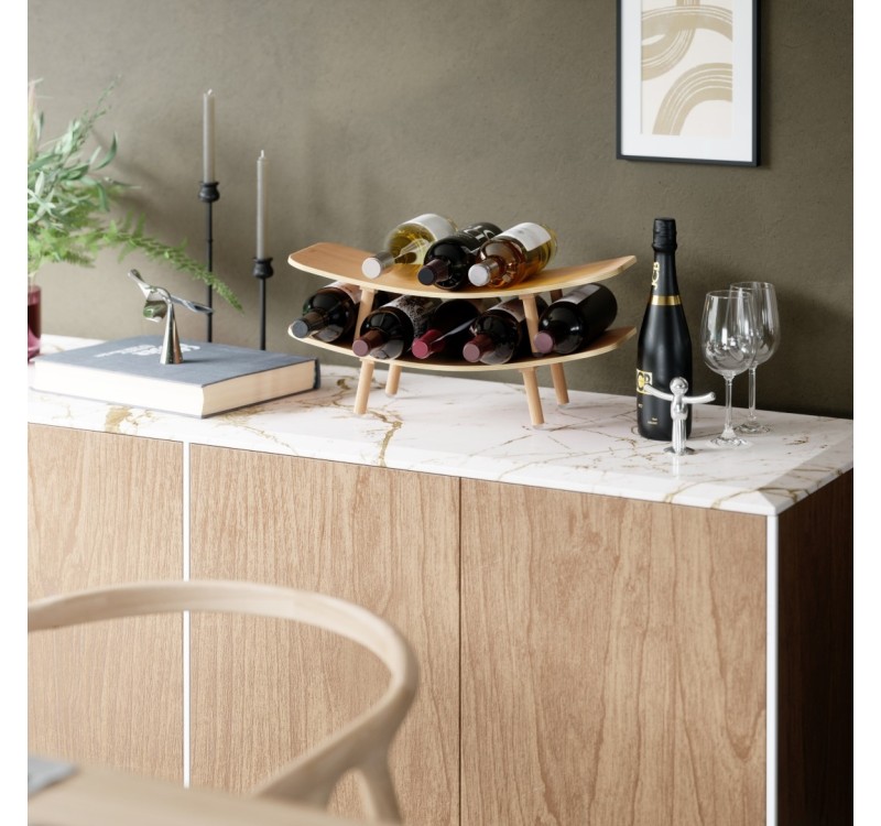 UMBRA stojak na wino VINOLA naturalny