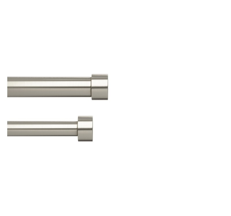 UMBRA podwójny karnisz CAPPA  305 - 457 cm srebrny