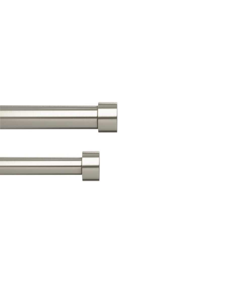 UMBRA podwójny karnisz CAPPA  305 - 457 cm srebrny