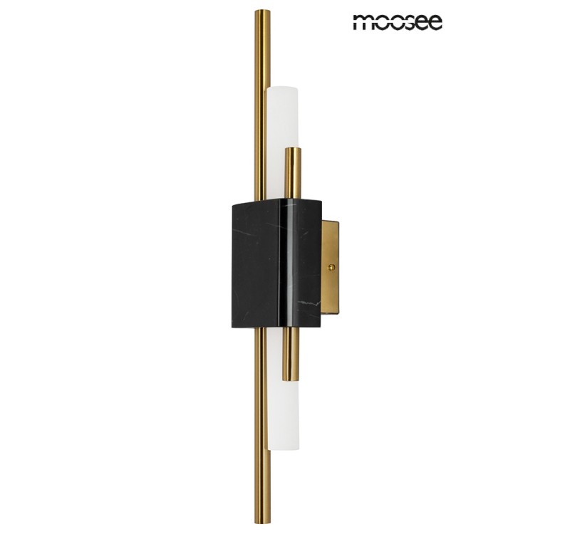 MOOSEE lampa ścienna EVANS czarna / złota