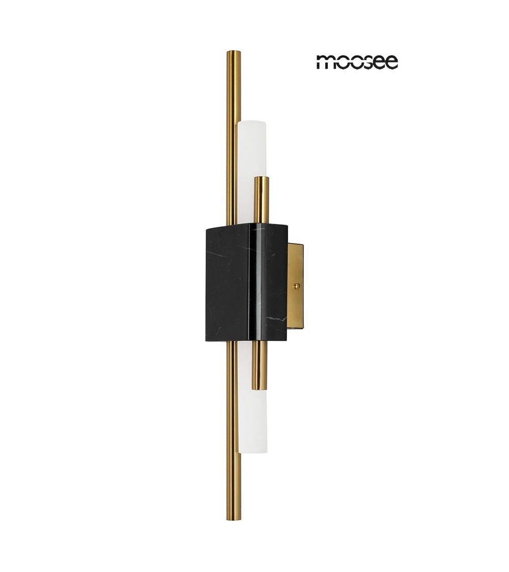 MOOSEE lampa ścienna EVANS czarna / złota