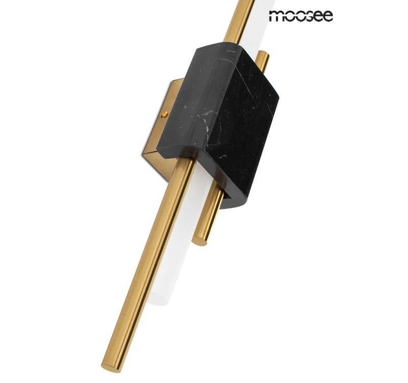 MOOSEE lampa ścienna EVANS czarna / złota