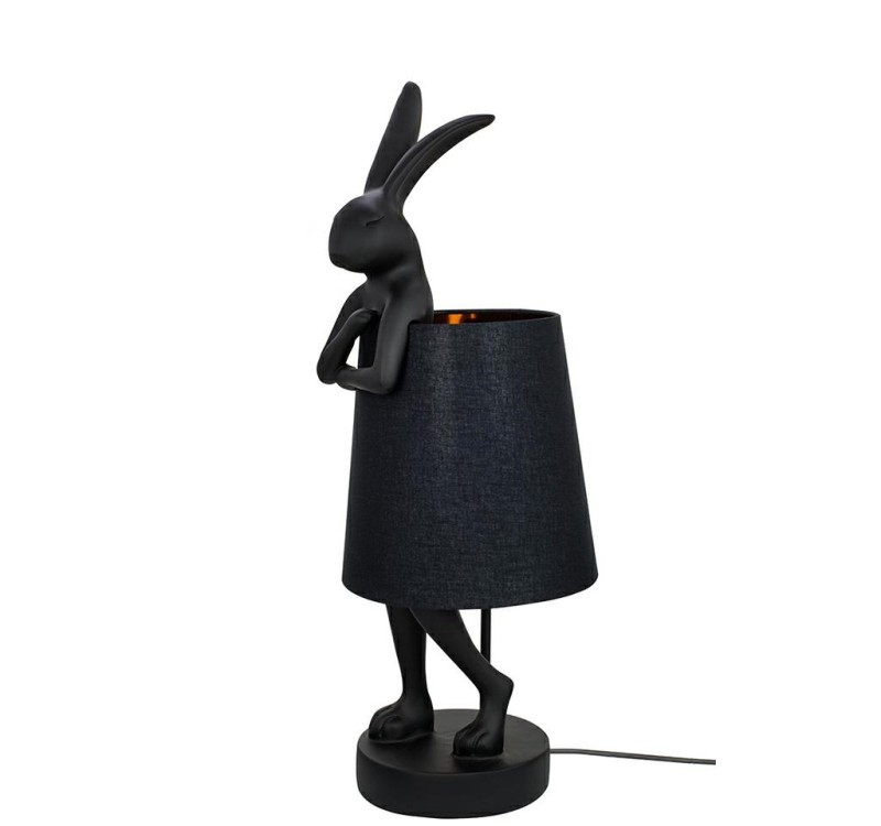 KARE lampa stołowa RABBIT 68 cm czarna