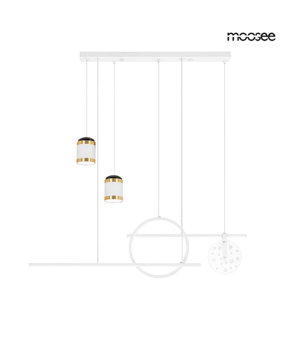 MOOSEE lampa wisząca STARS biała
