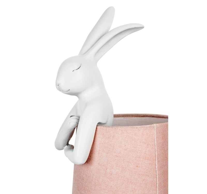KARE lampa stołowa RABBIT 68 cm biała  / róźowa