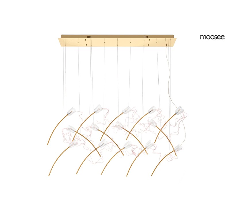 MOOSEE lampa wisząca TULIPPE 14 LINE  złota