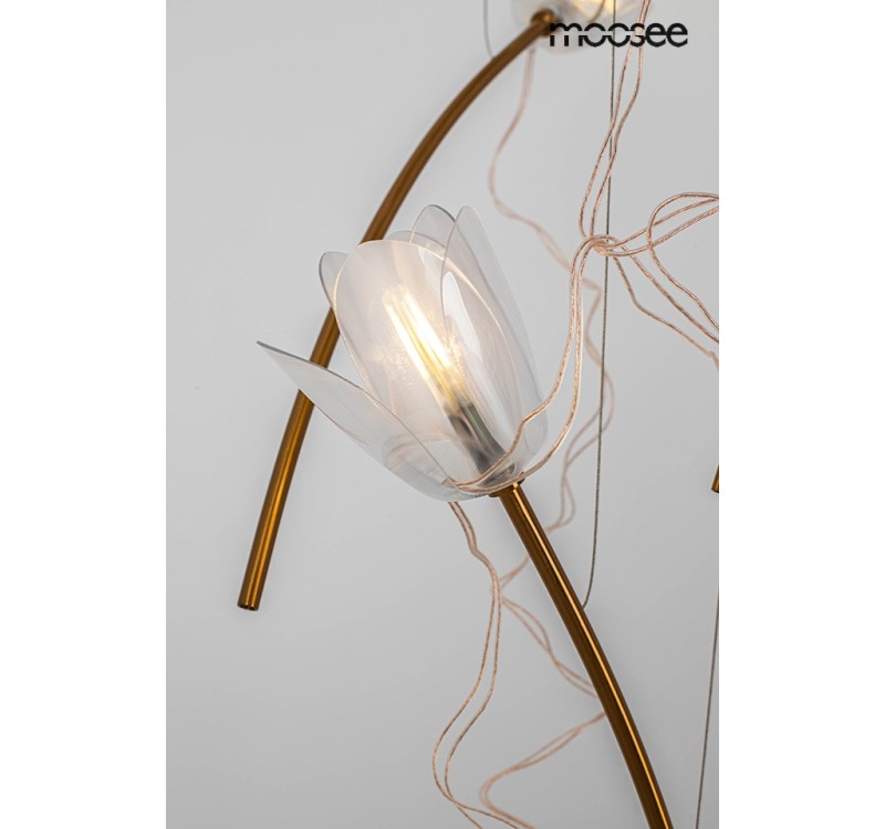 MOOSEE lampa wisząca TULIPPE 14 DISC złota