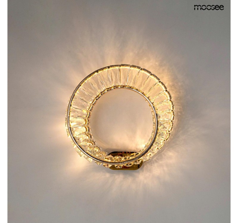 MOOSEE lampa ścienna WAVE złota