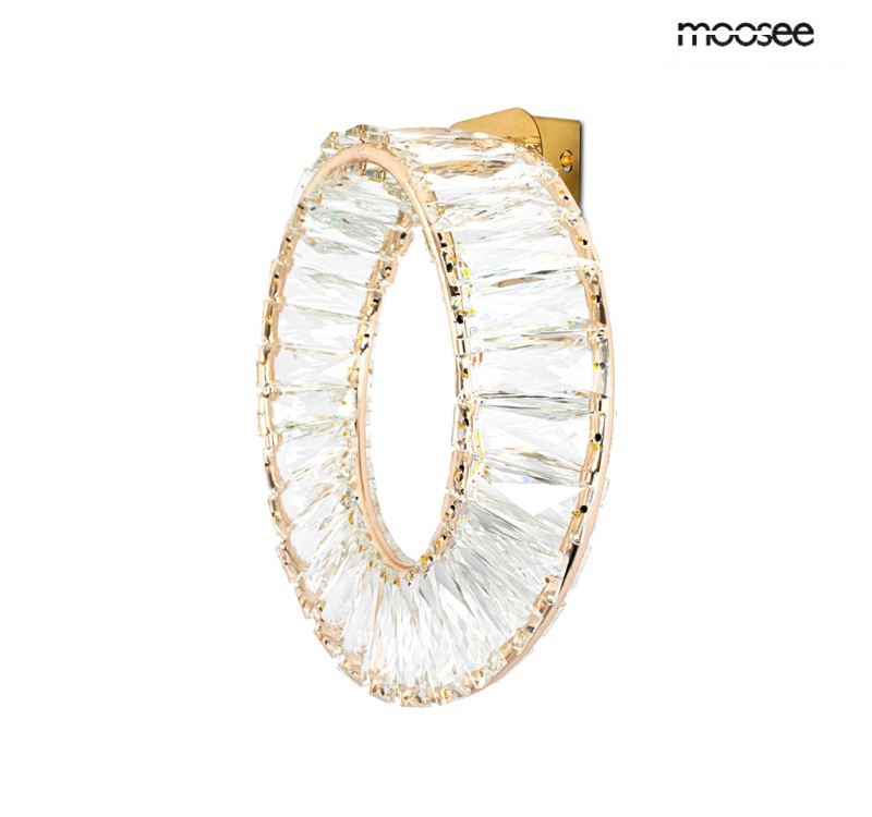 MOOSEE lampa ścienna WAVE złota