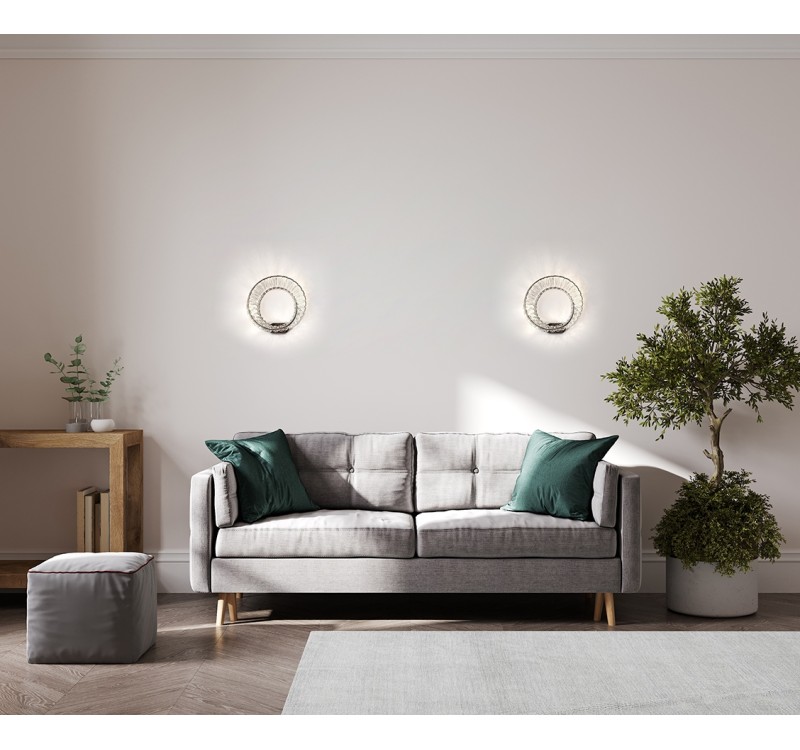 MOOSEE lampa ścienna WAVE złota