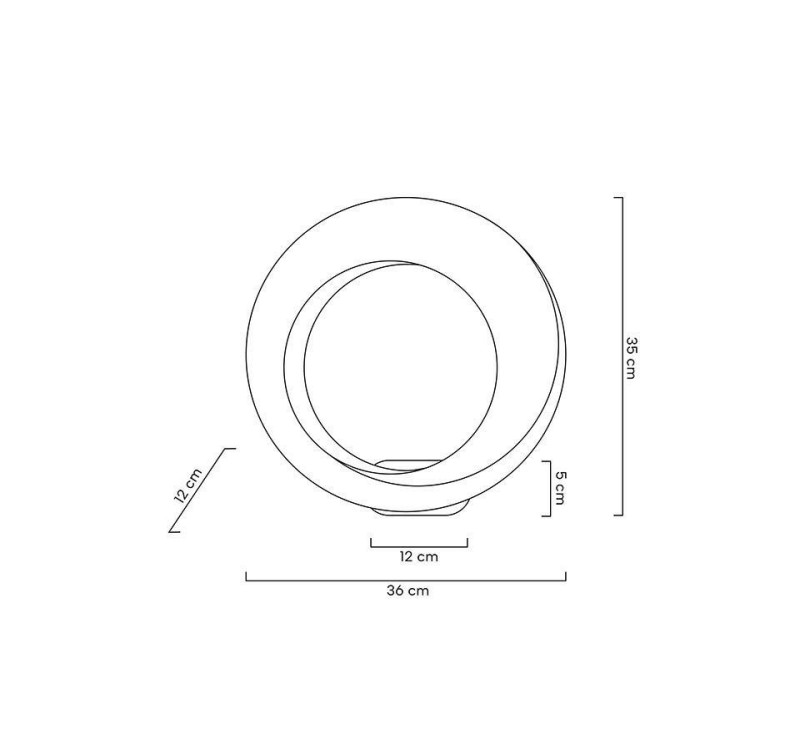 MOOSEE lampa ścienna WAVE złota