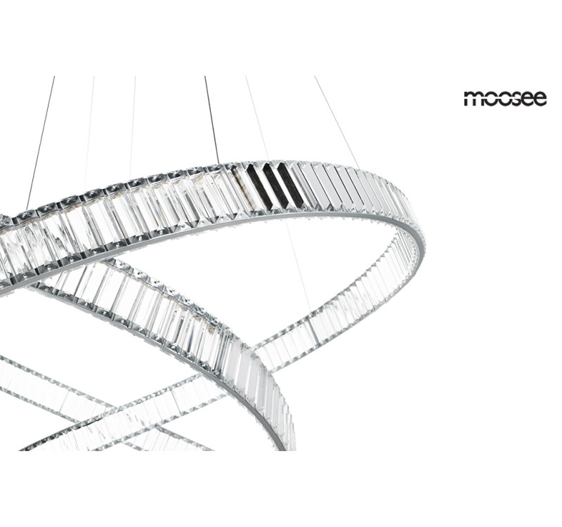 MOOSEE lampa wisząca WAVE 130 chrom