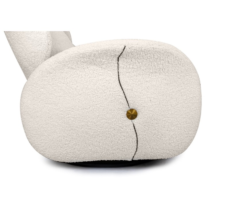 Fotel obrotowy TAPE TEDDY biały