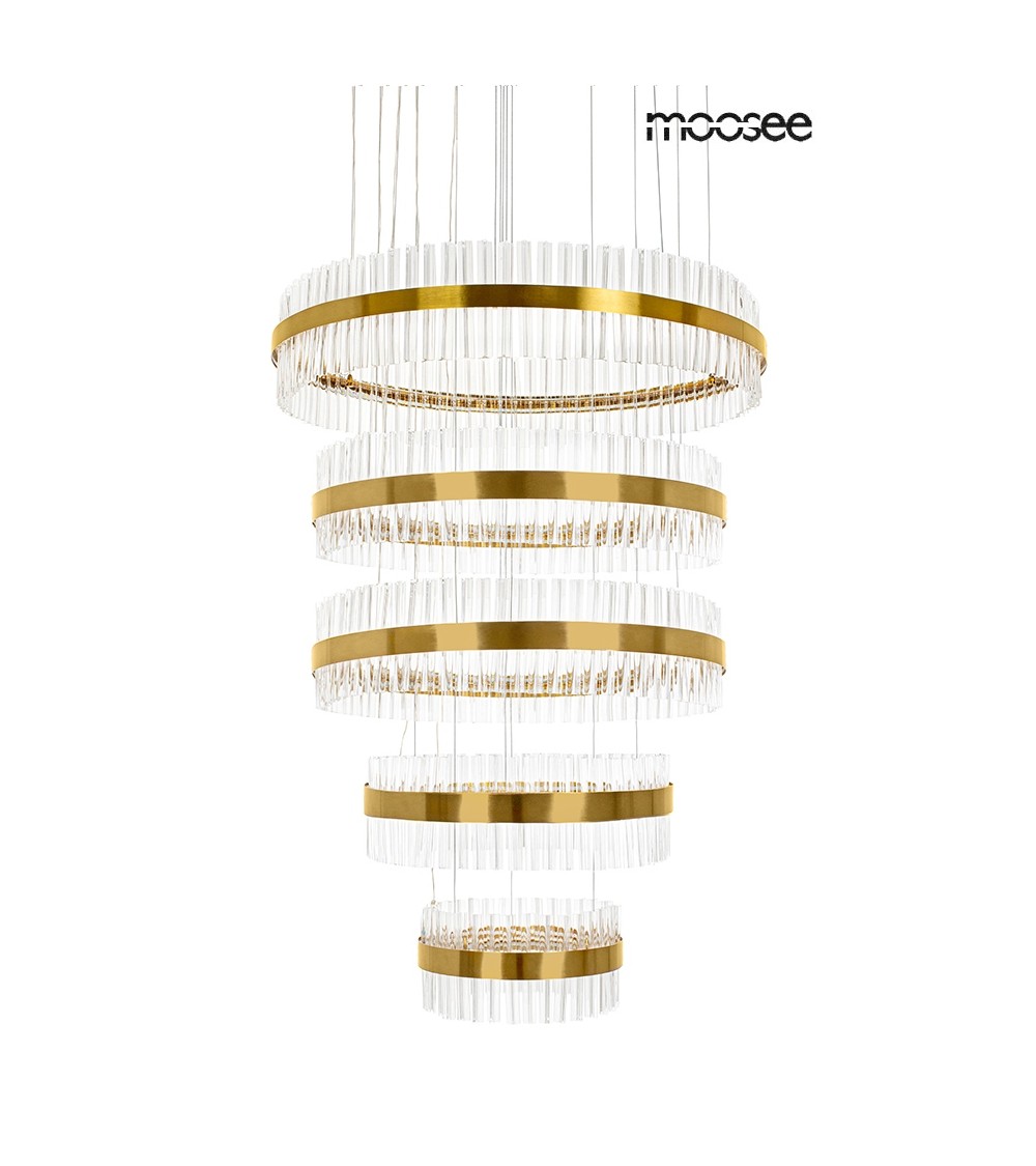 MOOSEE lampa wisząca GHIA 5 złota