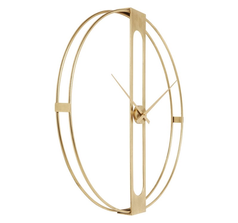 KARE zegar CLIP 107 złoty