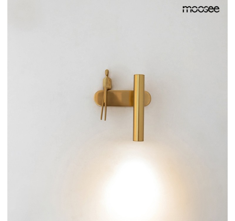 MOOSEE lampa ścienna BOY TUBE R złota