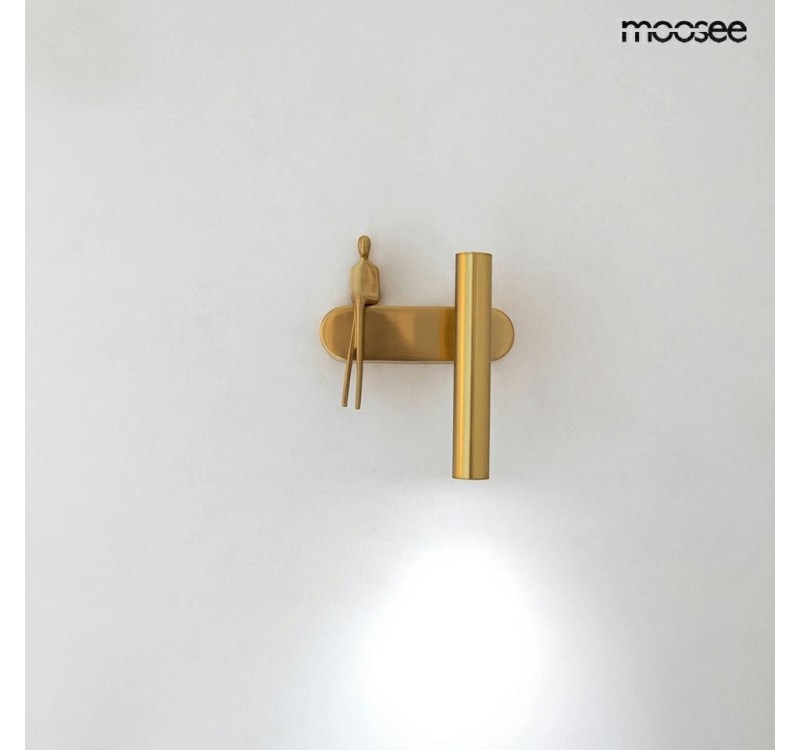 MOOSEE lampa ścienna BOY TUBE R złota