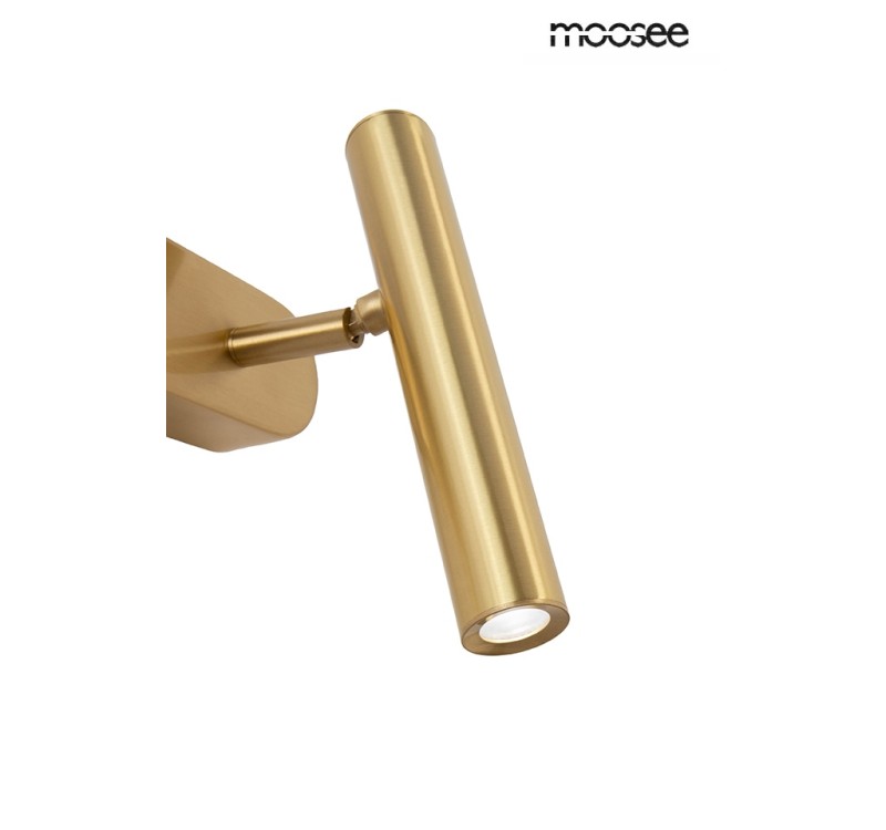 MOOSEE lampa ścienna BOY TUBE R złota