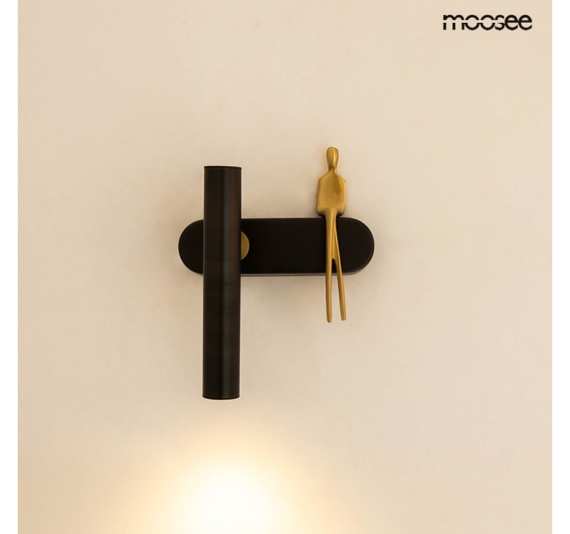 MOOSEE lampa ścienna BOY TUBE L czarna