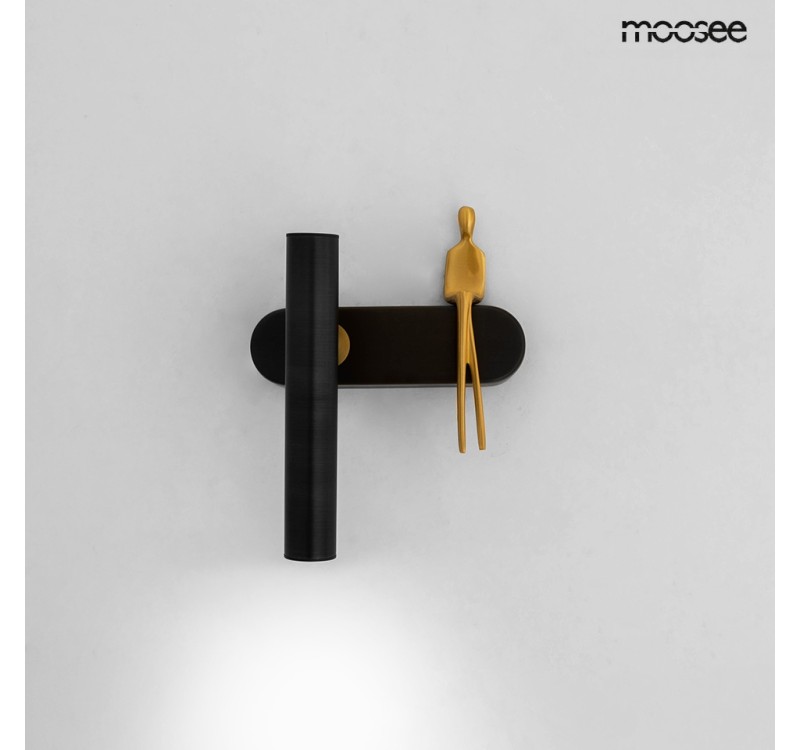 MOOSEE lampa ścienna BOY TUBE L czarna