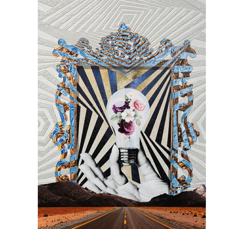 Obraz TURN LIFE ON 88x110 cm