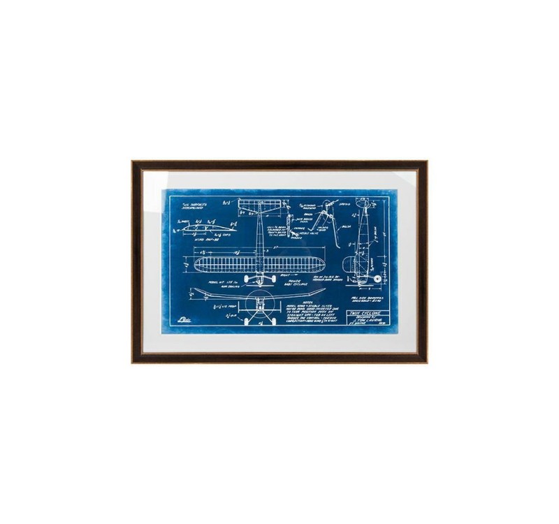 Obraz MECHANICAL PLANE 2 90x62 cm