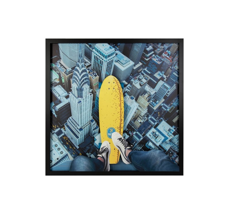 Obraz BIG CITY SKATER 130x130 cm