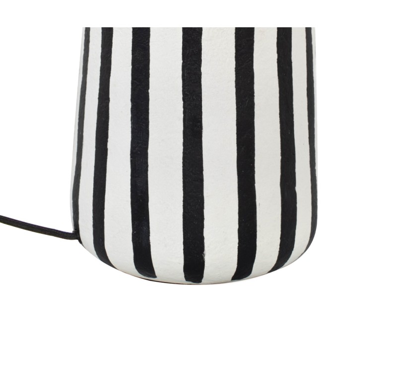 KARE lampa stołowa STRISCE 44 cm          biało-czarna