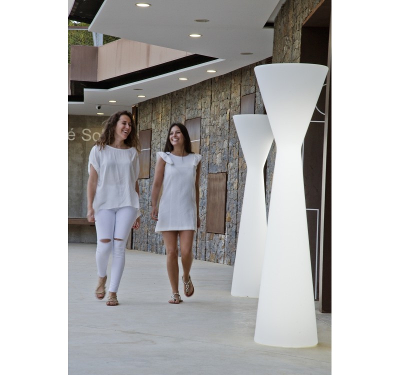 NEW GARDEN lampa podłogowa KONIKA 170  CABLE biała