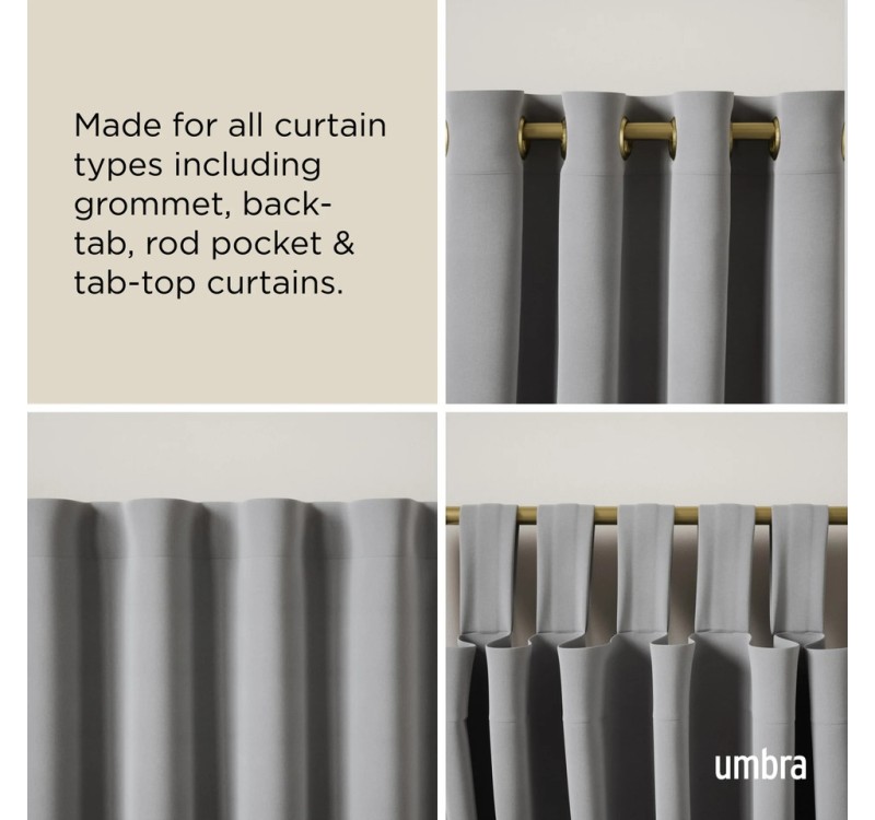 UMBRA pojedynczy karnisz CAPPA 305 - 457  cm złoty