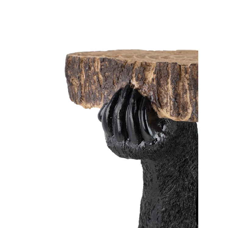 KARE stolik BEAR 53x33 cm drewniany / czarny