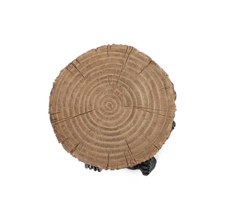 KARE stolik BEAR 53x33 cm drewniany / czarny