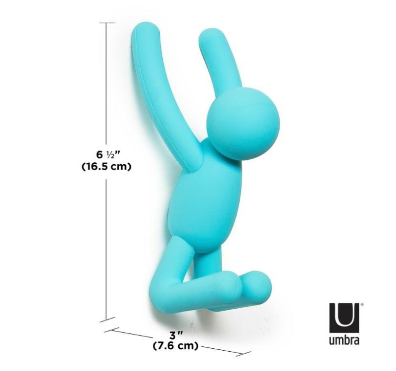 UMBRA wieszak ścienny BUDDY czerwono - żółto - niebieski