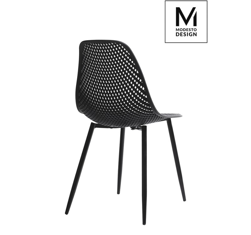 MODESTO krzesło TIVO czarne - polipropylen, metal