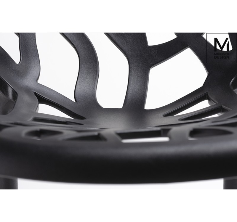 MODESTO krzesło KORAL czarne - polipropylen