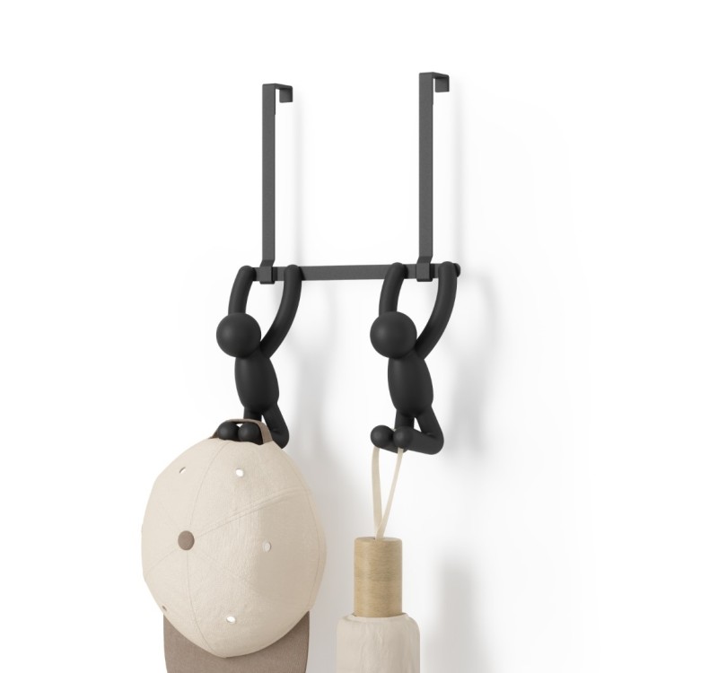 UMBRA podwójny wieszak BUDDY czarny