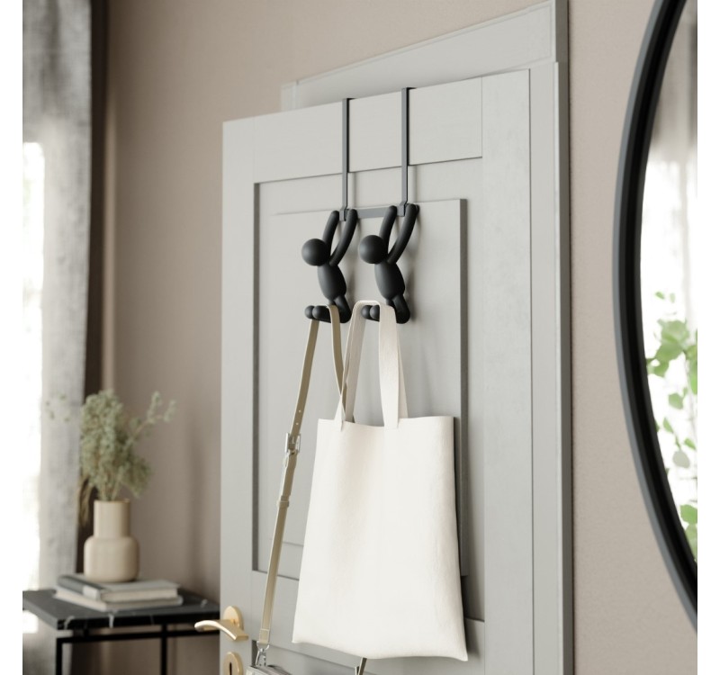 UMBRA podwójny wieszak BUDDY czarny