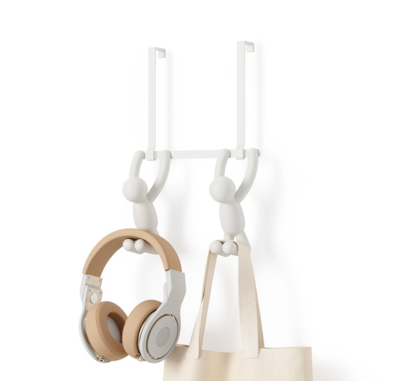 UMBRA podwójny wieszak BUDDY biały