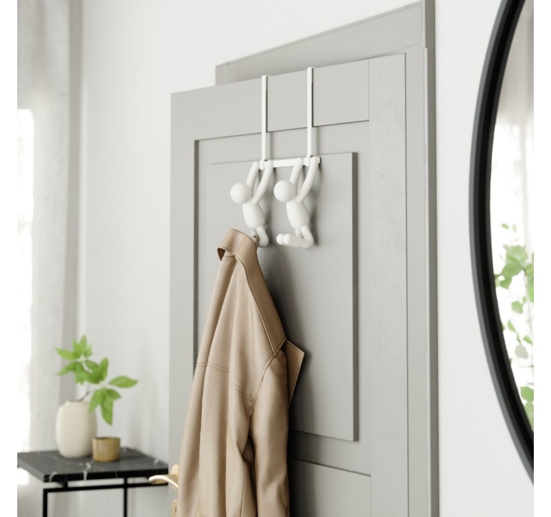 UMBRA podwójny wieszak BUDDY biały