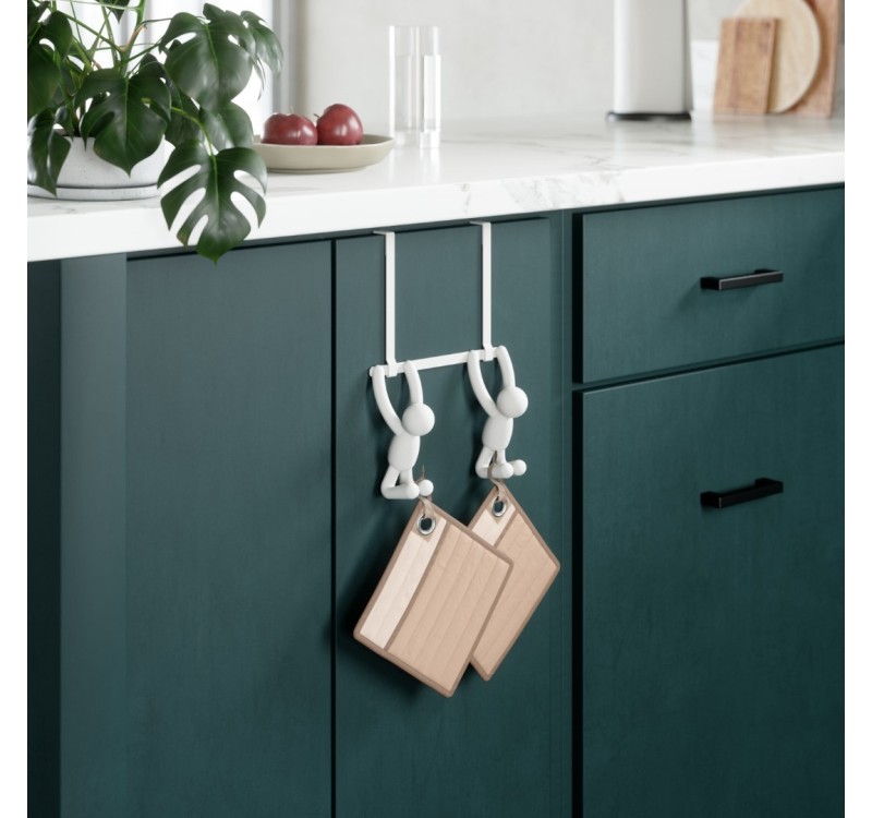 UMBRA podwójny wieszak BUDDY biały