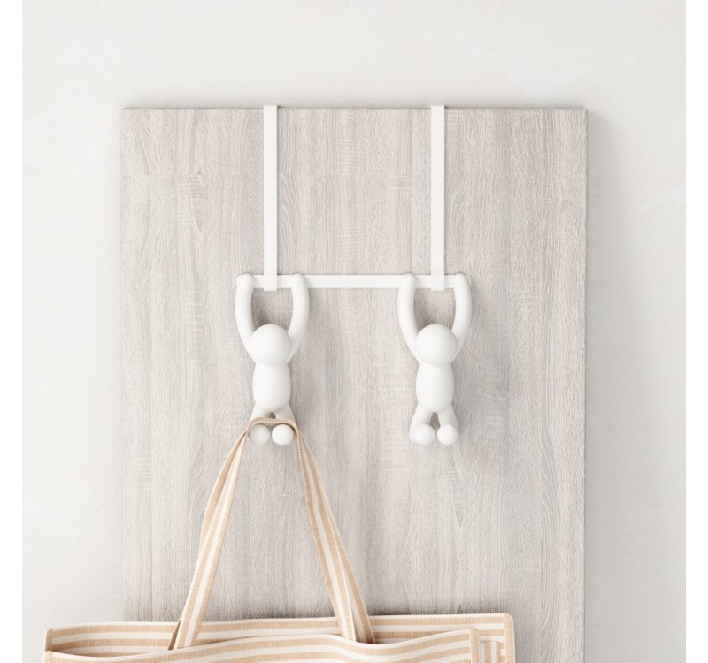 UMBRA podwójny wieszak BUDDY biały