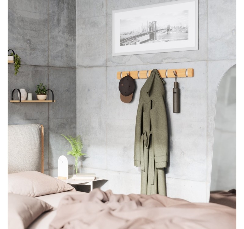 UMBRA wieszak na ubrania FLIP 8 naturalny