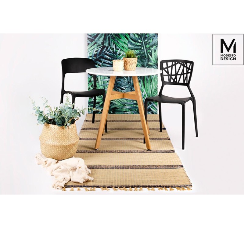 MODESTO krzesło ZING czarne - polipropylen